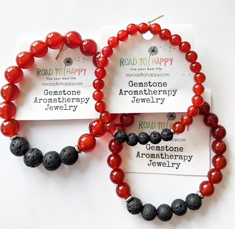 Aromatherapy Bracelet - Carnelian