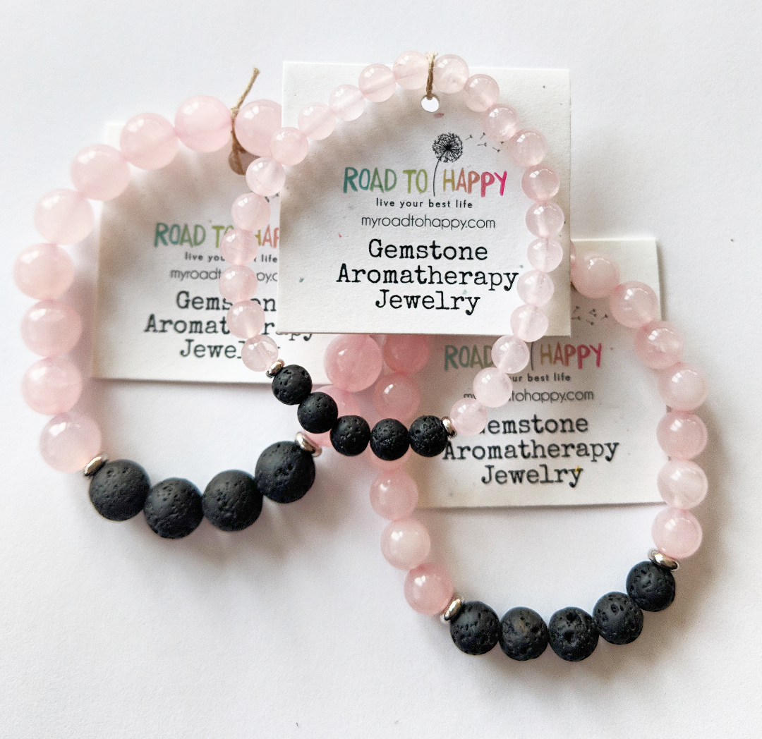 Aromatherapy Bracelet - Rose Quartz – Road to Happy